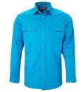 Image 9 of Pilbara men's open front long sleeve shirt RM500BT