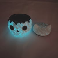 Image 8 of Glow in dark Cat skull mini jewelry box 