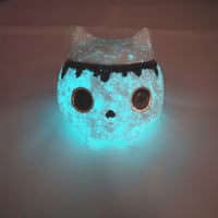 Image 7 of Glow in dark Cat skull mini jewelry box 