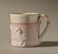 Image 1 of Philip Wood small cup Goose and Sheep