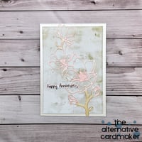 Image 1 of Magnolia Flower Anniversay Card