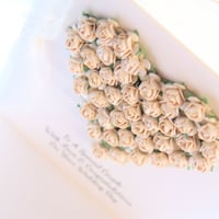 Image 2 of Wedding Card. Personalised Wedding Card. Wishing Well Card. Cream.