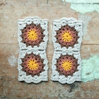 Image 1 of Granny Square Wrist Worms, No2