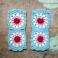 Image 1 of Granny Square Wrist Worms, No3