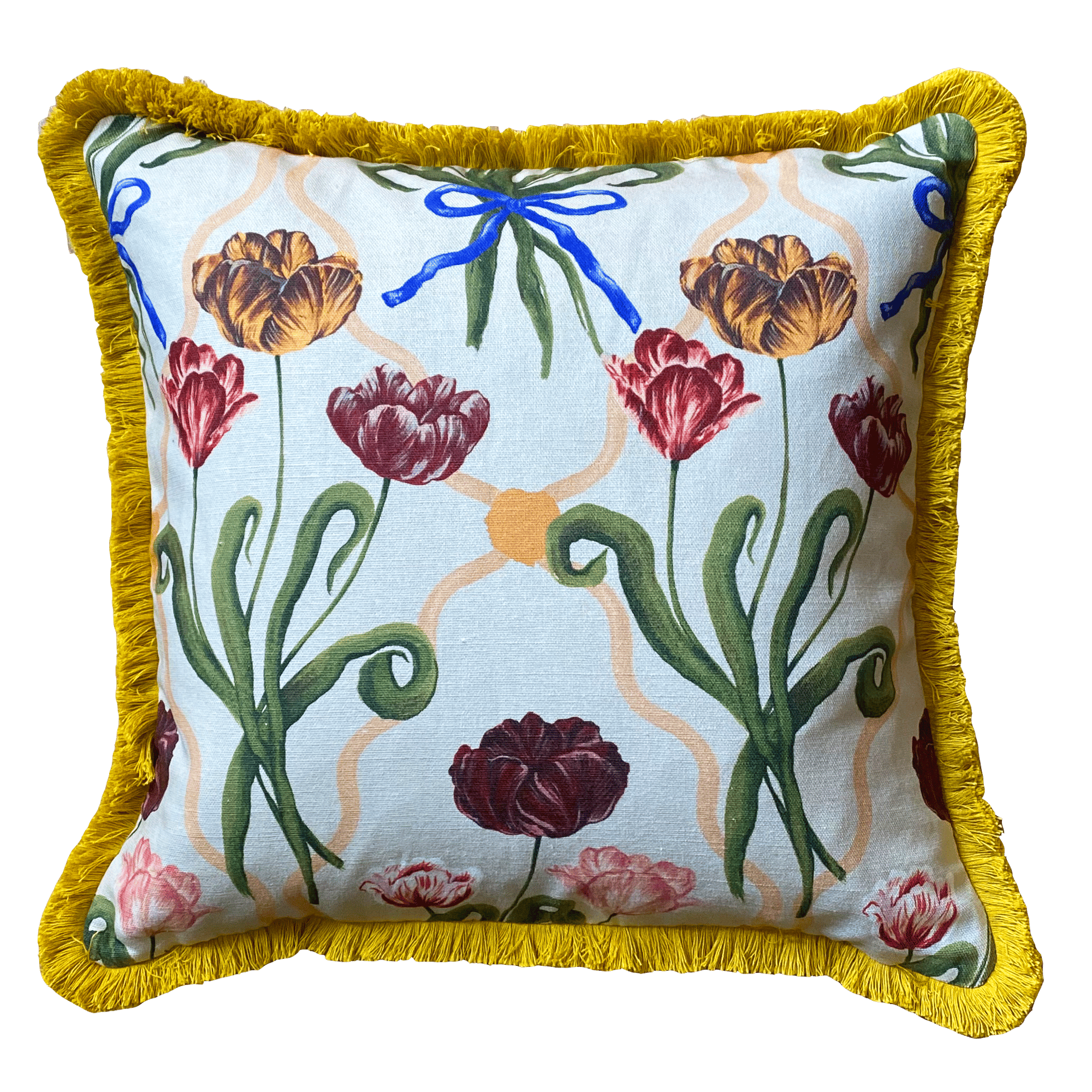 Mustard Diamond Patterned Throw Pillow Mustard Diamond Patterned Throw Pillow