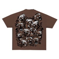 Image 2 of Thug Skull Pile T-Shirt (Brown)