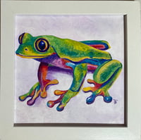 Image 2 of Crazy Rainbow Frog Print