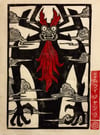 Aku Block Print