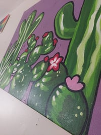 Image 3 of Large Cactus Painting