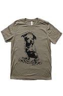 Dog Worship Shirt on Heather Olive