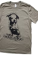 Dog Worship Shirt on Heather Olive