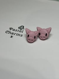 Image 2 of Cute pig stud earrings 