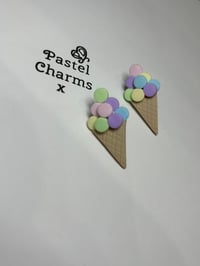 Ice cream stud earrings 