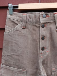 Image 3 of Worker Pants- brown 