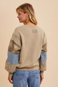 Image 3 of GARMENT WASHED TERRY PULLOVER 