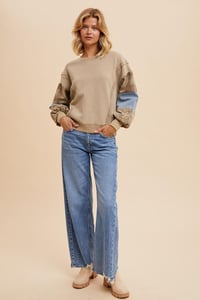 Image 5 of GARMENT WASHED TERRY PULLOVER 