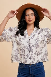 Image 1 of Floral Camp Shirt 