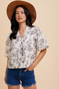 Image 3 of Floral Camp Shirt 