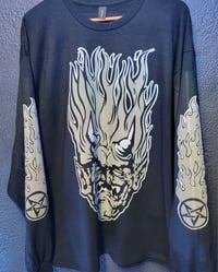 Image 1 of Vintage White Zombie Say You Love Satan 666 Long Sleeve Tour Shirt Rob Zombie