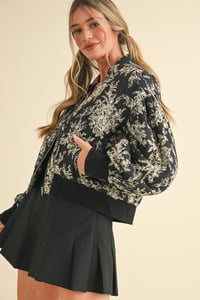 Image 3 of Floral print bomber jacket - LATE OCT 