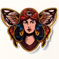 Image of Sticker Daydream in Blue