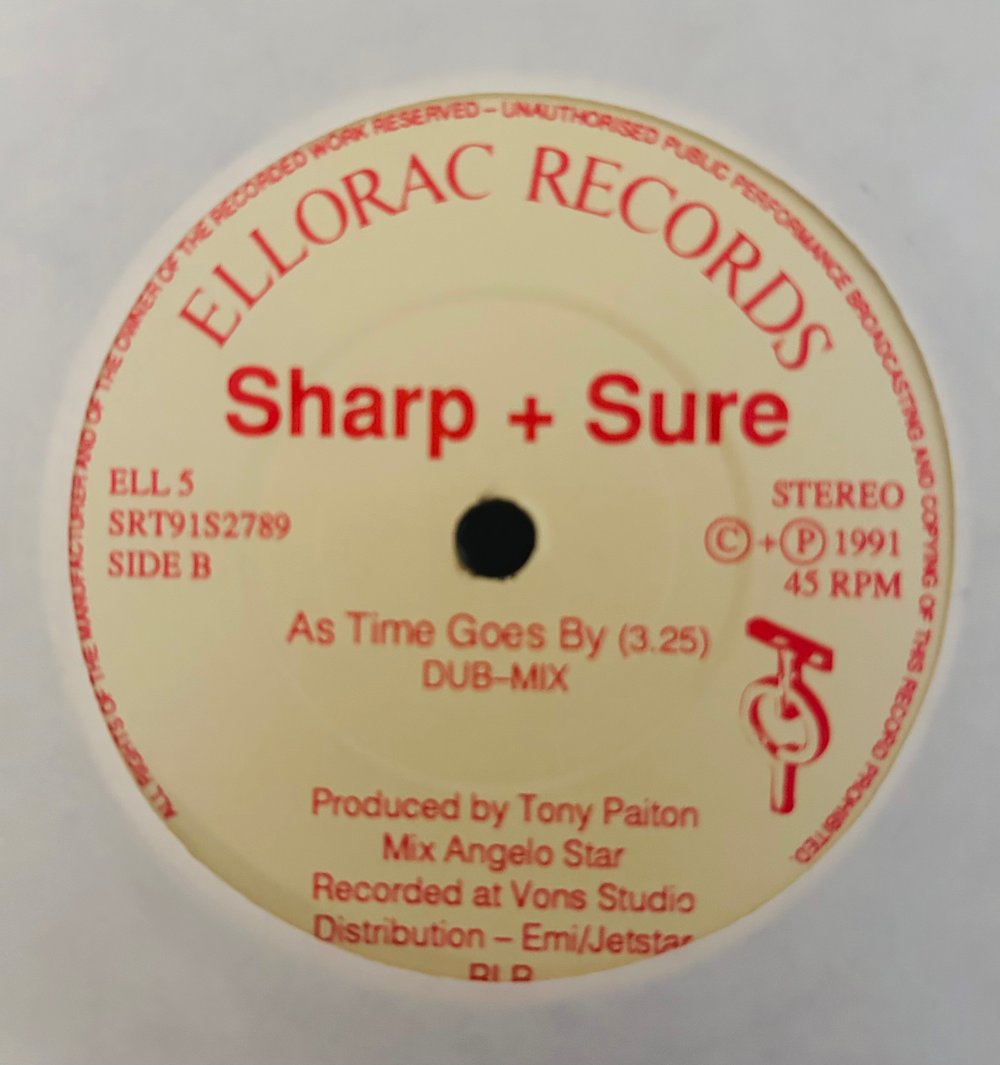 SHARP + SURE - AS TIME GOES BY (ELLORAC RECORDS) 7" 