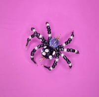 Image 2 of Anya Gladun Black Blue and Pearl Spider