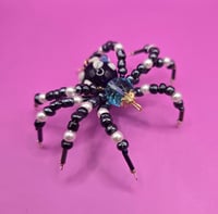 Image 4 of Anya Gladun Black Blue and Pearl Spider