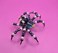 Image 5 of Anya Gladun Black Blue and Pearl Spider