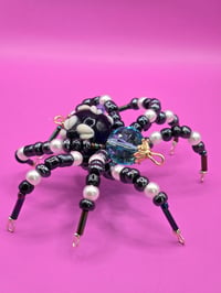 Image 1 of Anya Gladun Black Blue and Pearl Spider