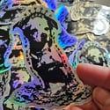 Dog Worship Hologram Sticker