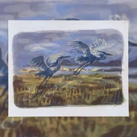 Image 1 of flying herons print