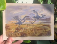 Image 3 of flying herons print