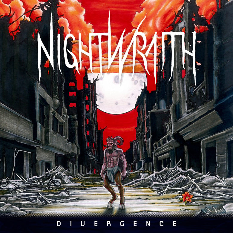 Image of NightWraith - Divergence LP (Clear/red Vinyl)