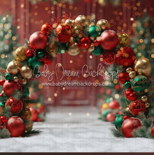 Image of Deck The Halls Arch with SANTA