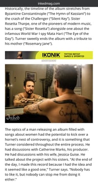 Image 2 of Frank Turner - Inked Mag Portrait