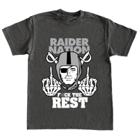 "F Da Rest" By 3 Kings in Charcoal Heather Shirt