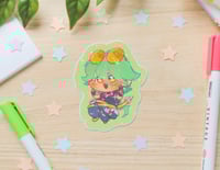 Image 2 of Baekhyun Heartsteel Ezreal Holo Acrylic Keychain and Sticker Set
