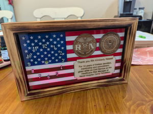 Image of Custom Clock for Nurse and Civil Service Members