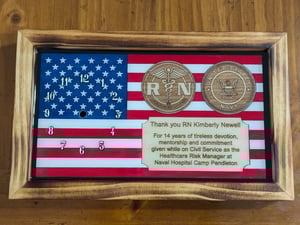 Image of Custom Clock for Nurse and Civil Service Members