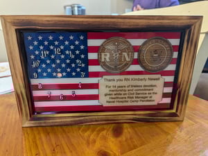 Image of Custom Clock for Nurse and Civil Service Members
