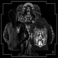 Image 1 of Akhlys - "Ker" Zipper Hooded Sweatshirts. Limited Run. PREORDER.