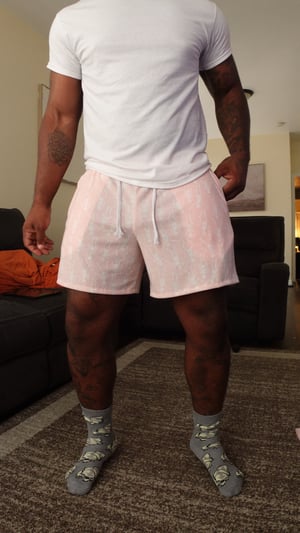 Image of Pink skeleton Premium lounge shorts (LIMITED)