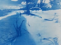 Image 1 of "Miller Beach" Cyanotype