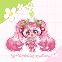 Image 1 of Sakura Miku Keychain