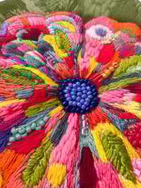 Image 5 of Flower Power On Green Art Print