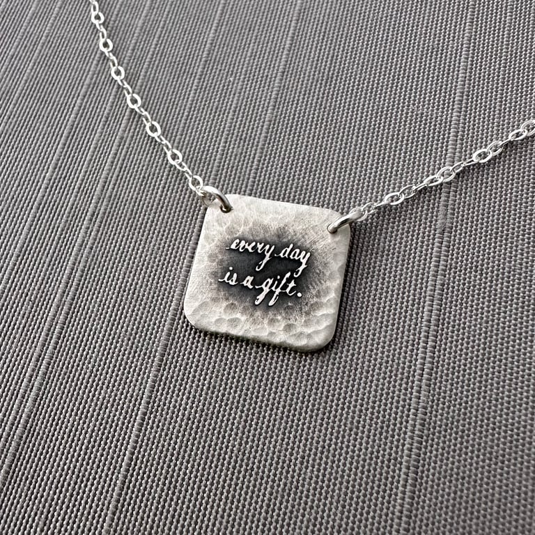 Sterling Silver Every Day Is A Gift Necklace Image 3