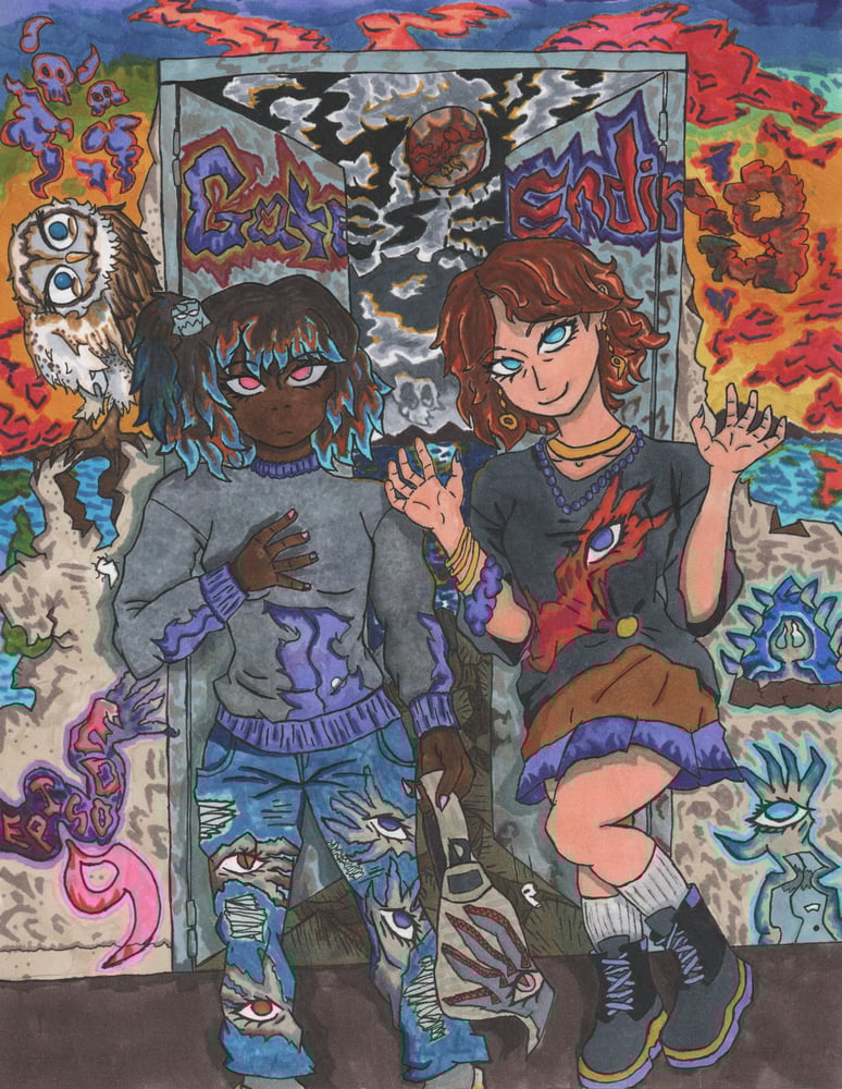 Image of "GATES ENDING" Art Print