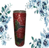 Rose Patterned Tumbler