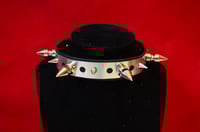 Image 1 of metal strap w spikes (11.5" - 20.5")